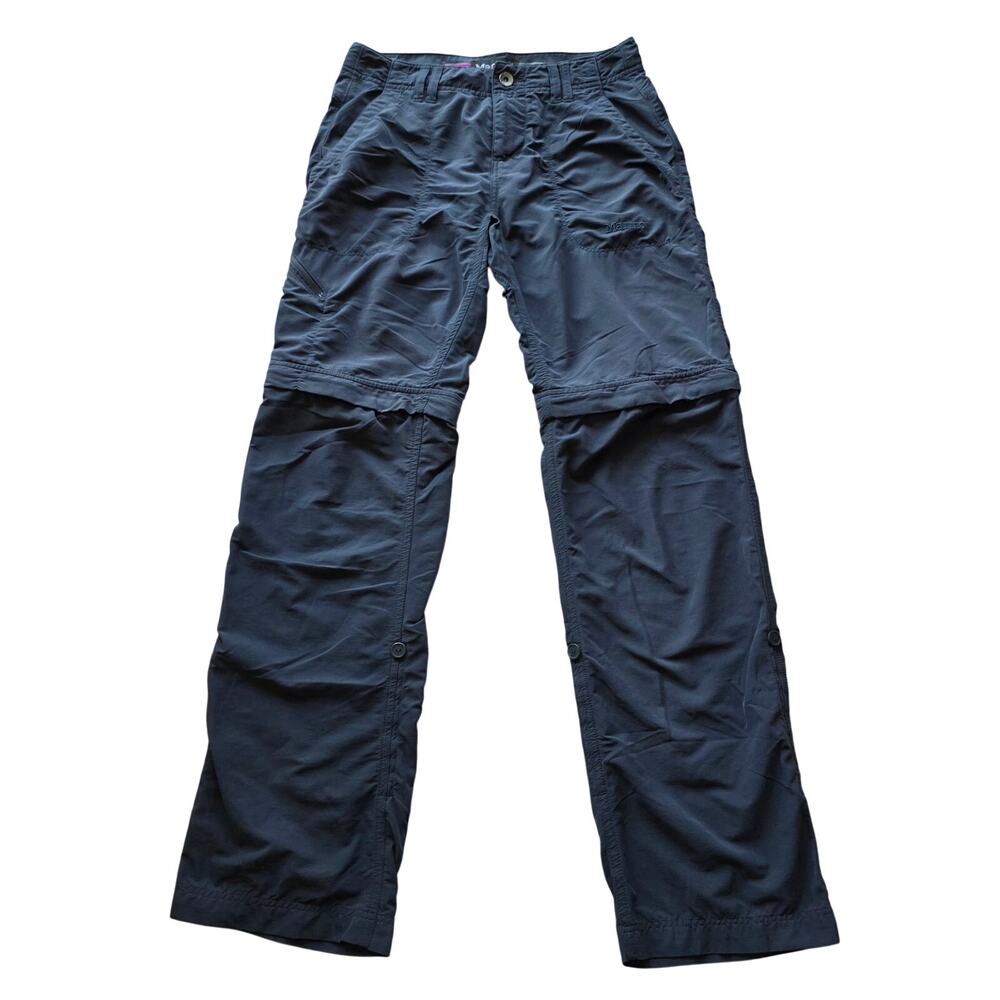 Marmot Convertible Hiking Pants Men's Size 4 Gray Zip-Off Cargo Outdoor
